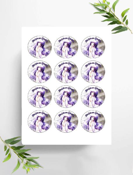 Anime Manga  Muffinaufleger, Ø ca. 6 cm, 0870x